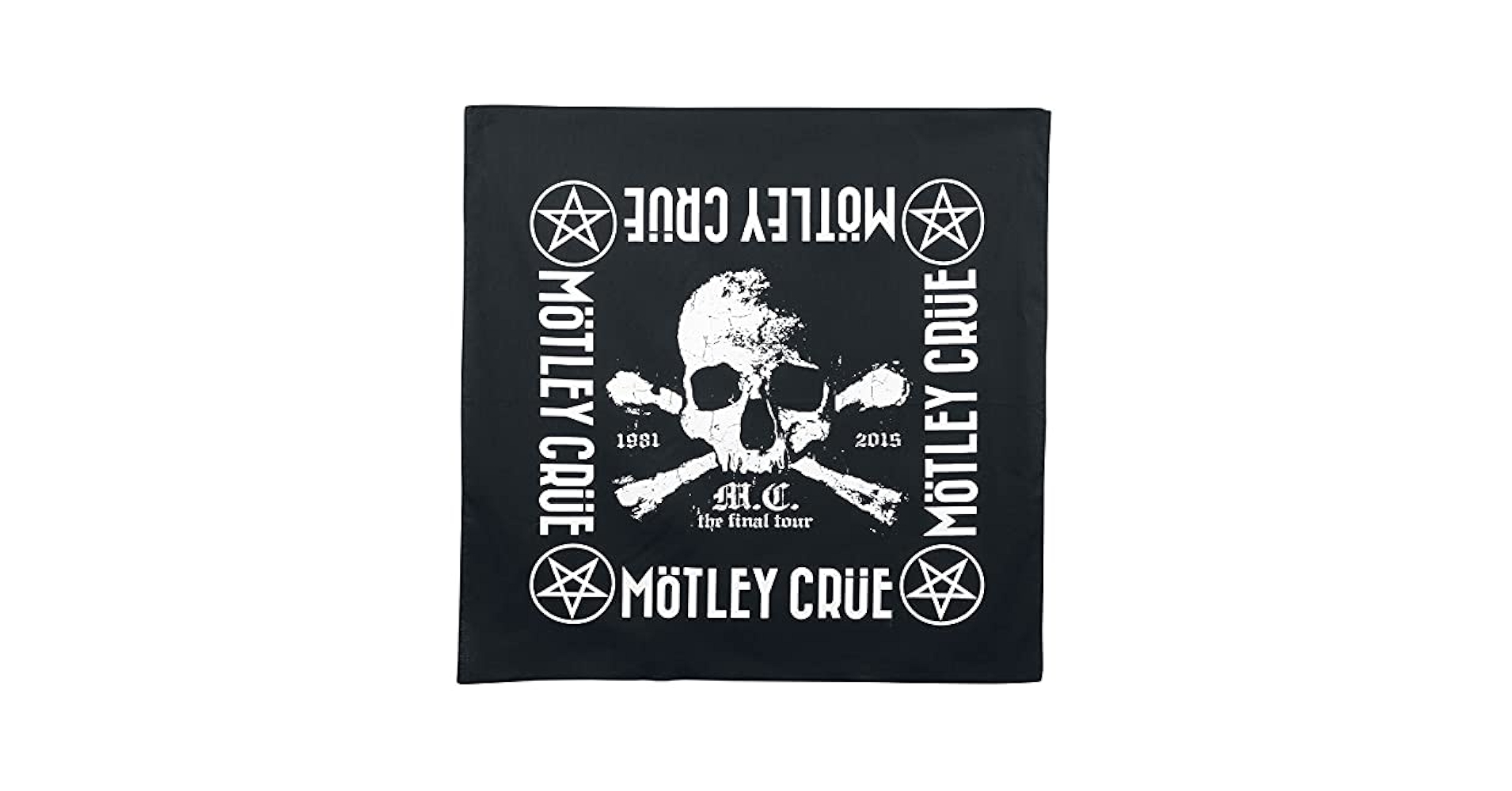 Amazon.com: Motley Crue Final tour Bandana : Clothing, Shoes